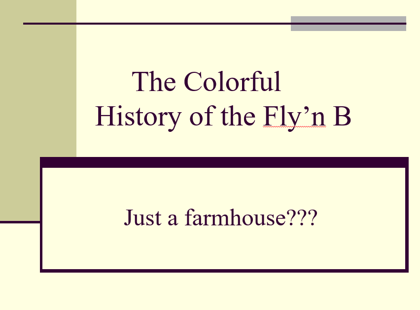 Community Program: The Colorful History of the Fly’n B